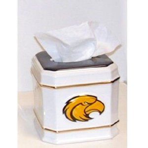 NCAA Southern Miss Eagles 6 x 6 Tissue Box Cover Holder Ceramic Bath NEW